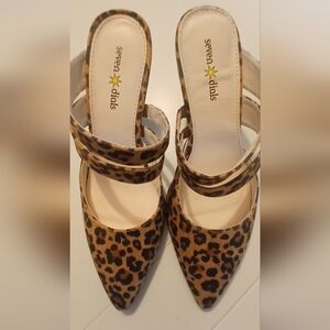 Seven Dials Leopard Print Heels Sz 8.5M